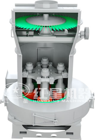 高壓磨粉機(jī)原理圖 高壓磨粉機(jī)原理圖