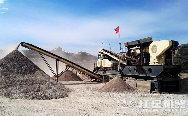 移動破碎站現場