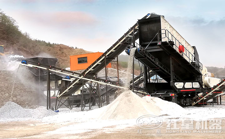 石英砂移動(dòng)破碎站生產(chǎn)線 石英砂移動(dòng)破碎站生產(chǎn)線