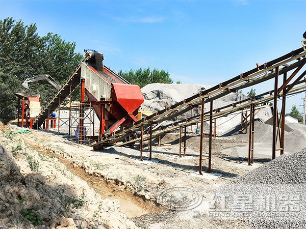 沖擊式制砂機作業現場 沖擊式制砂機作業現場