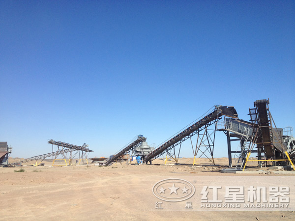 山東時產500噸鵝卵石破碎生產線 山東時產500噸鵝卵石破碎生產線