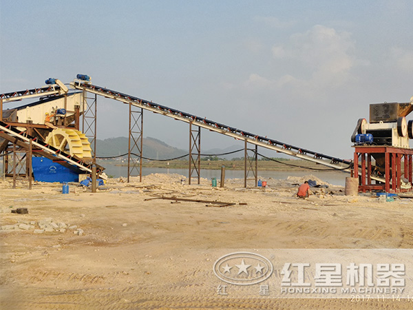 輪斗洗砂機作業現場 輪斗洗砂機作業現場