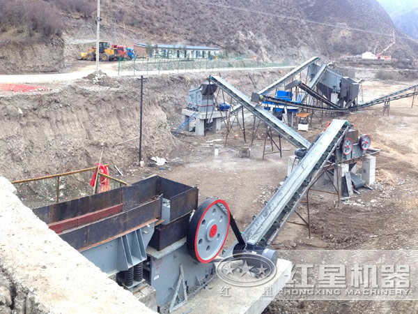 石屑制砂生產線現場 石屑制砂生產線現場