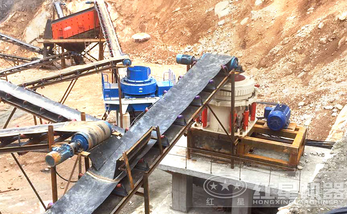 砂石生產線作業現場 砂石生產線作業現場