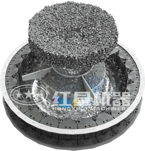 沖擊式破碎機(jī)作業(yè)原理圖 沖擊式破碎機(jī)作業(yè)原理圖