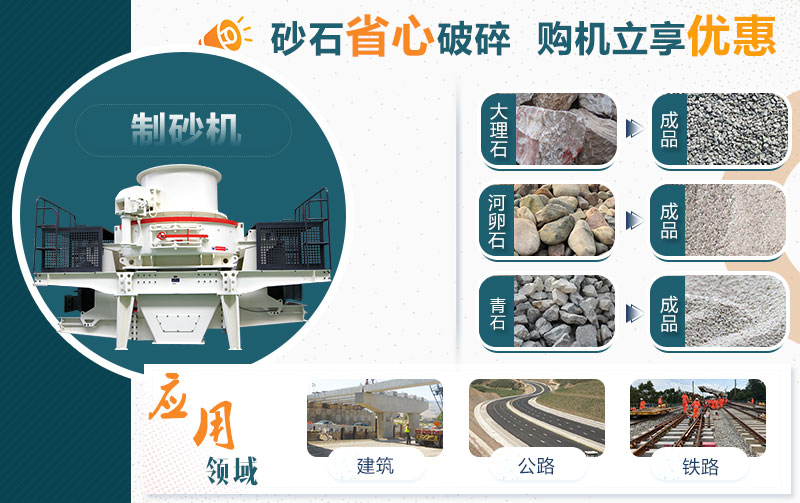 石料制砂機應用范圍 石料制砂機應用范圍