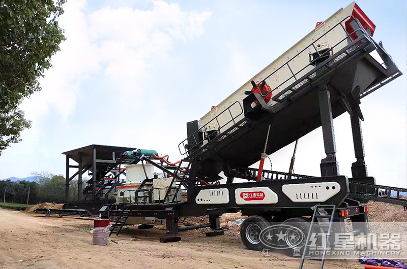 移動石料制砂機現場 移動石料制砂機現場
