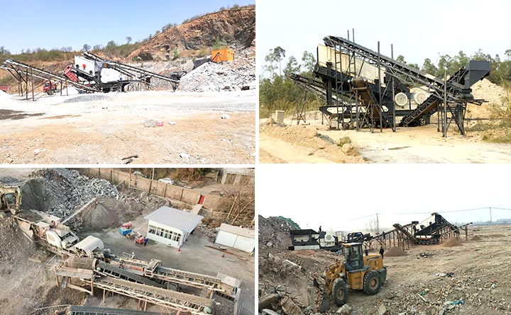 移動礦山破碎設備作業現場 移動礦山破碎設備作業現場