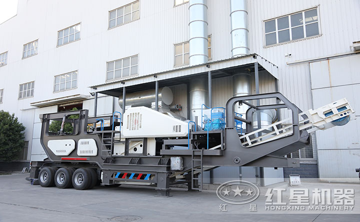 移動碎石機廠區(qū)