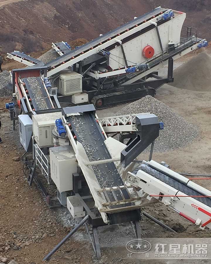 履帶移動制砂現場 履帶移動制砂現場