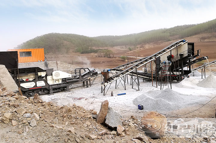 移動破碎制砂機投產在平頂山用戶現場 移動破碎制砂機投產在平頂山用戶現場