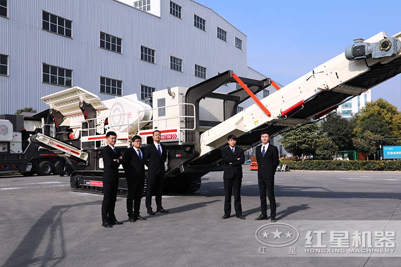 移動型顎式破碎機設(shè)備實拍