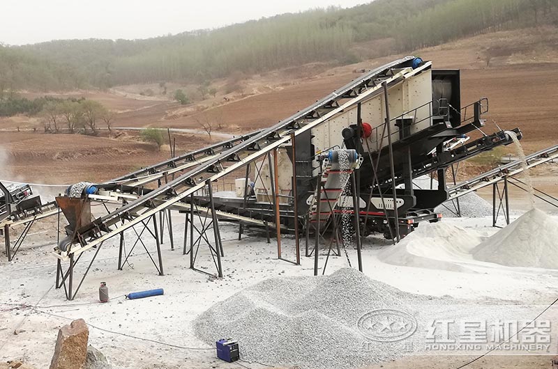 碎石生產(chǎn)現(xiàn)場 碎石生產(chǎn)現(xiàn)場