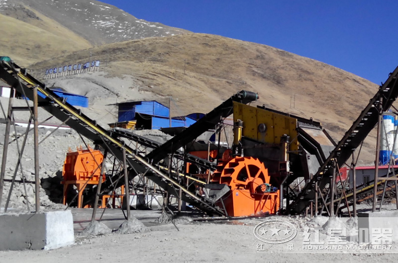 洗砂機現場 洗砂機現場